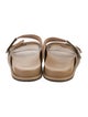 Fendi Zucca FF Logo Leather Slides