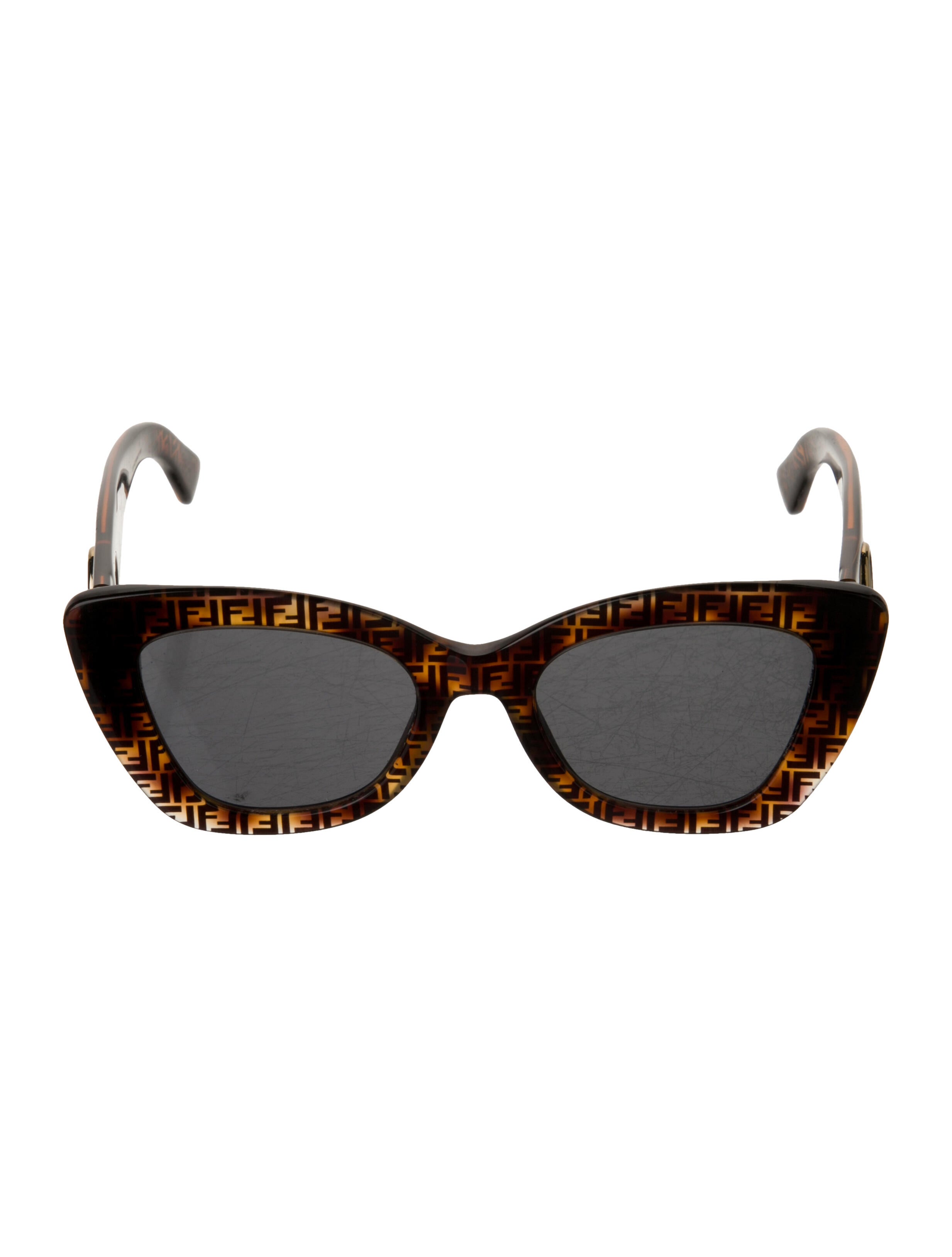 Fendi Zucca FF Logo Cat-Eye Sunglasses