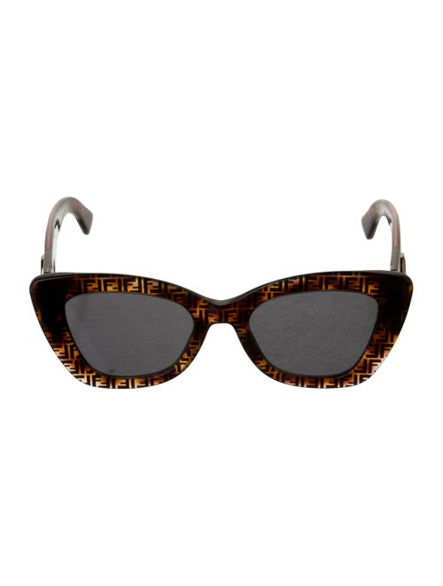 Fendi Zucca FF Logo Cat-Eye Sunglasses