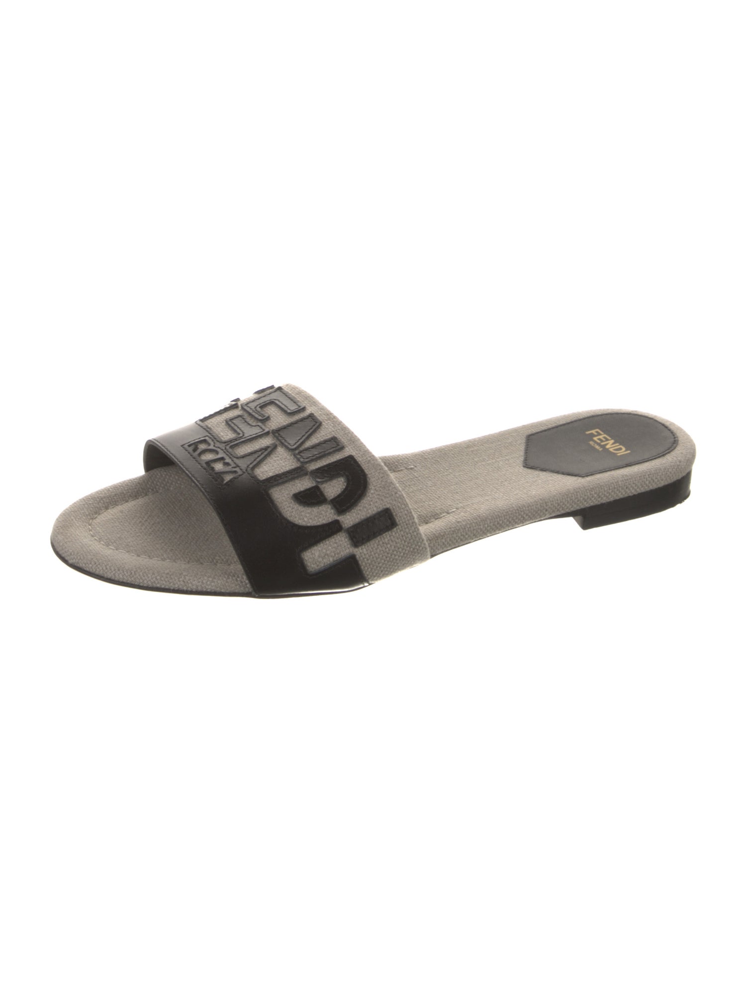 Fendi Canvas Graphic Print Slides