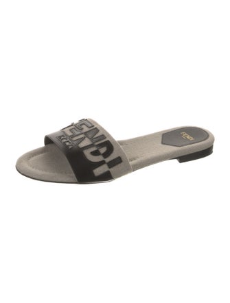 Fendi Canvas Graphic Print Slides