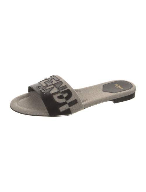 Fendi Canvas Graphic Print Slides