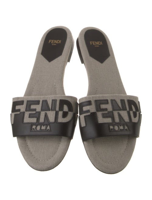 Fendi Canvas Graphic Print Slides