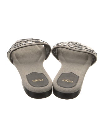 Fendi Canvas Graphic Print Slides