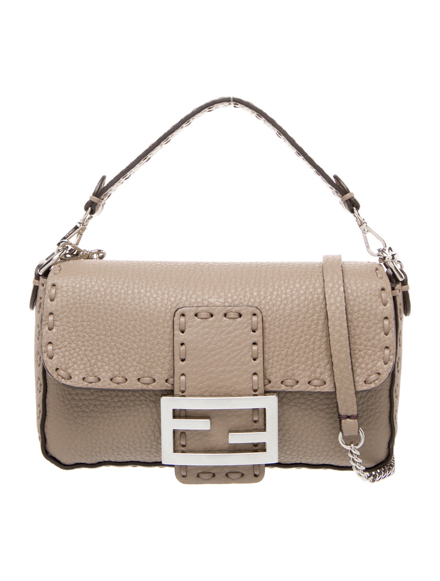 Fendi Leather Baguette Mini