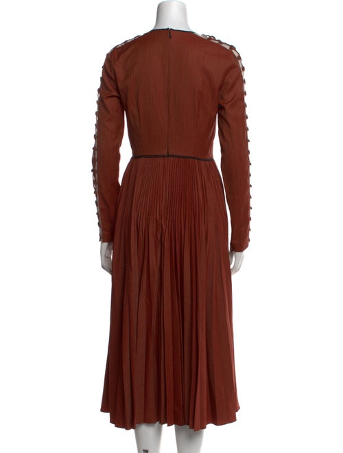 Fendi Virgin Wool Midi Length Dress