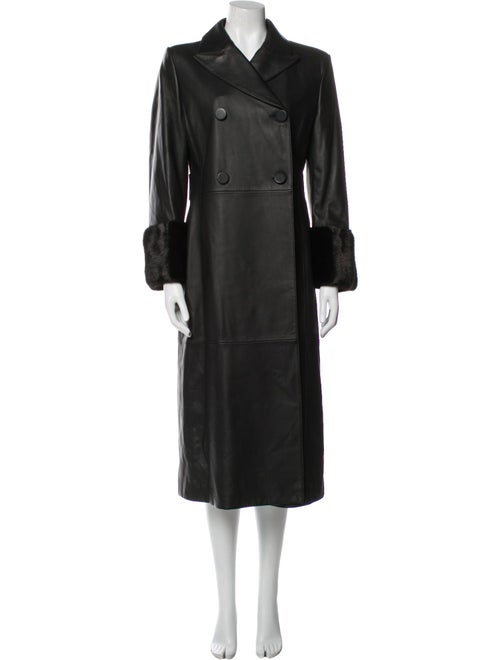 Fendi Lamb Leather Trench Coat