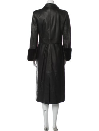 Fendi Lamb Leather Trench Coat