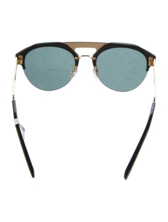 Fendi Aviator Mirrored Sunglasses
