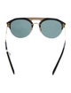 Fendi Aviator Mirrored Sunglasses