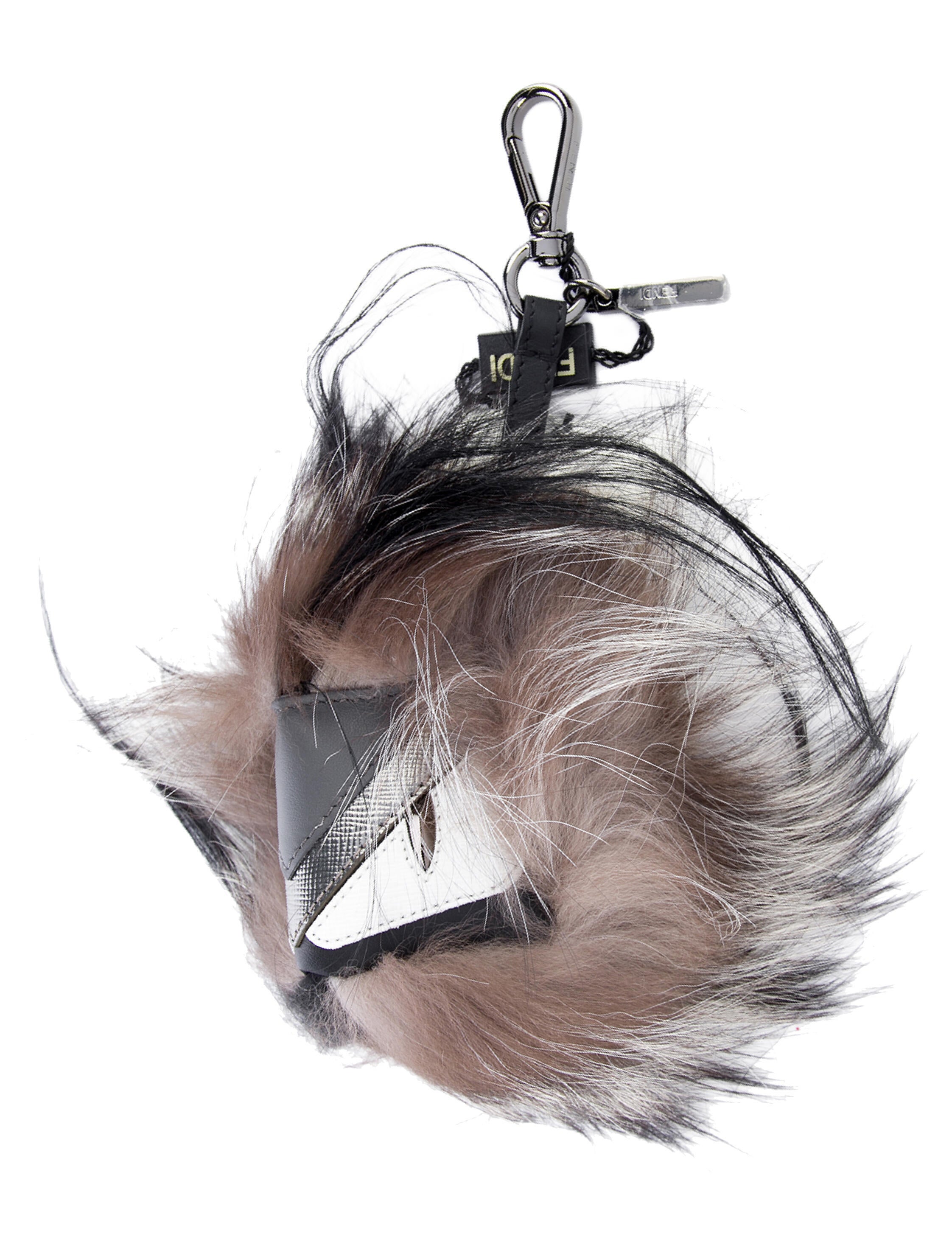 Fendi Fendi Fur-Trimmed Monster Eyes w/ Tags