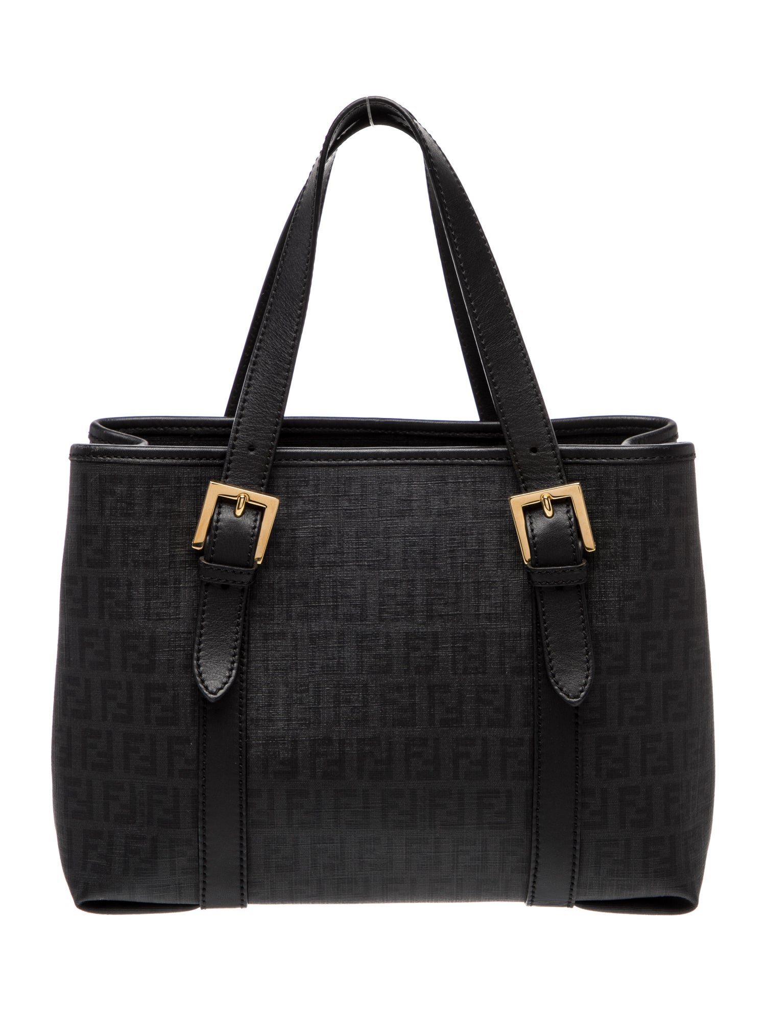 Fendi Zucchino FF Top Handle Bag