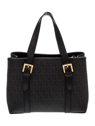 Fendi Zucchino FF Top Handle Bag