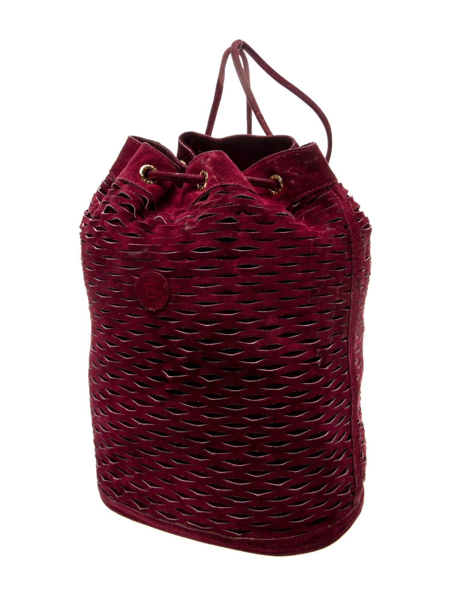 Fendi Suede Bucket Bag Vintage