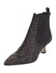 Fendi Zucca FF Logo Printed Chelsea Boots