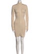 Fendi Mock Neck Mini Dress