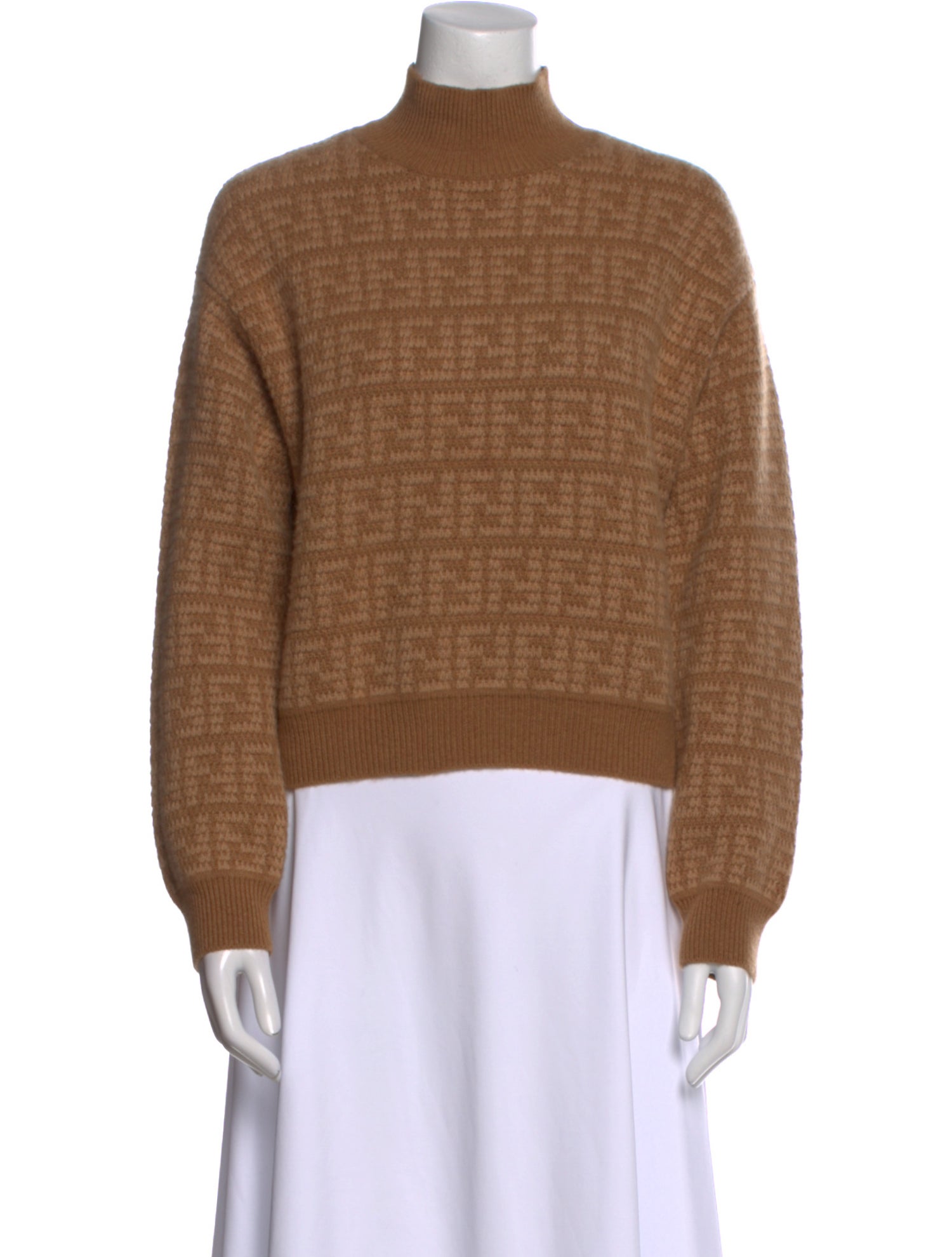 Fendi Cashmere Mock Neck Sweater