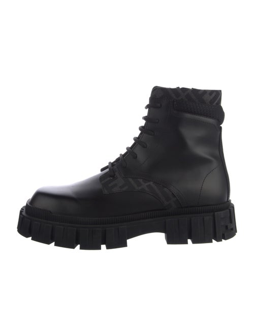 Fendi Leather Combat Boots