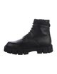 Fendi Leather Combat Boots
