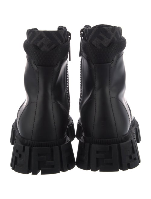 Fendi Leather Combat Boots