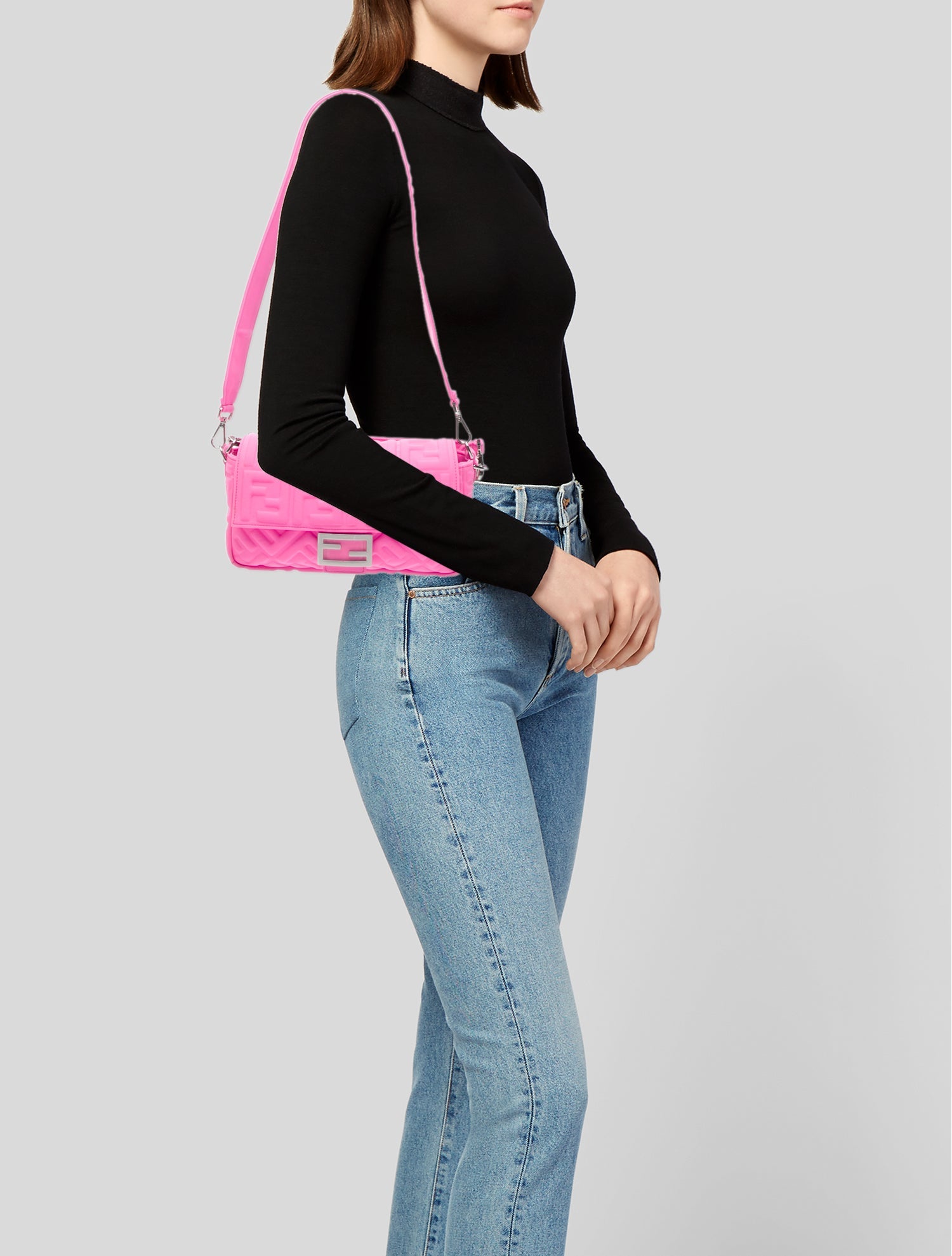 Fendi Canvas Baguette