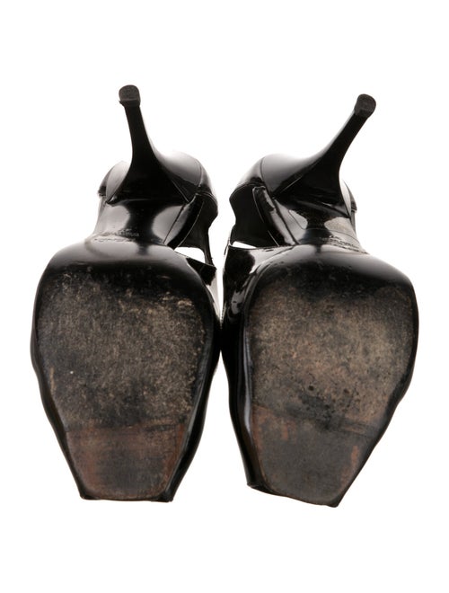 Fendi Patent Leather Slingback Pumps