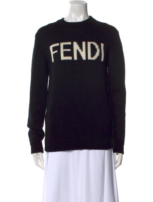 Fendi Wool Graphic Print Pullover