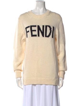 Fendi Wool Graphic Print Pullover