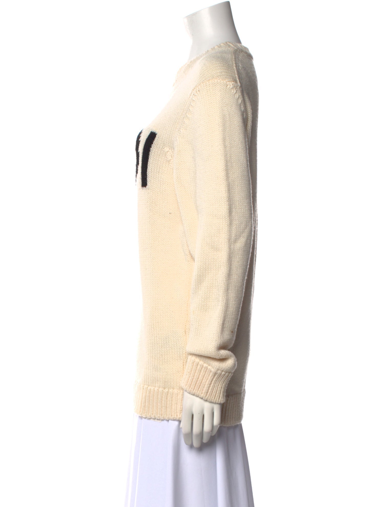 Fendi Wool Graphic Print Pullover