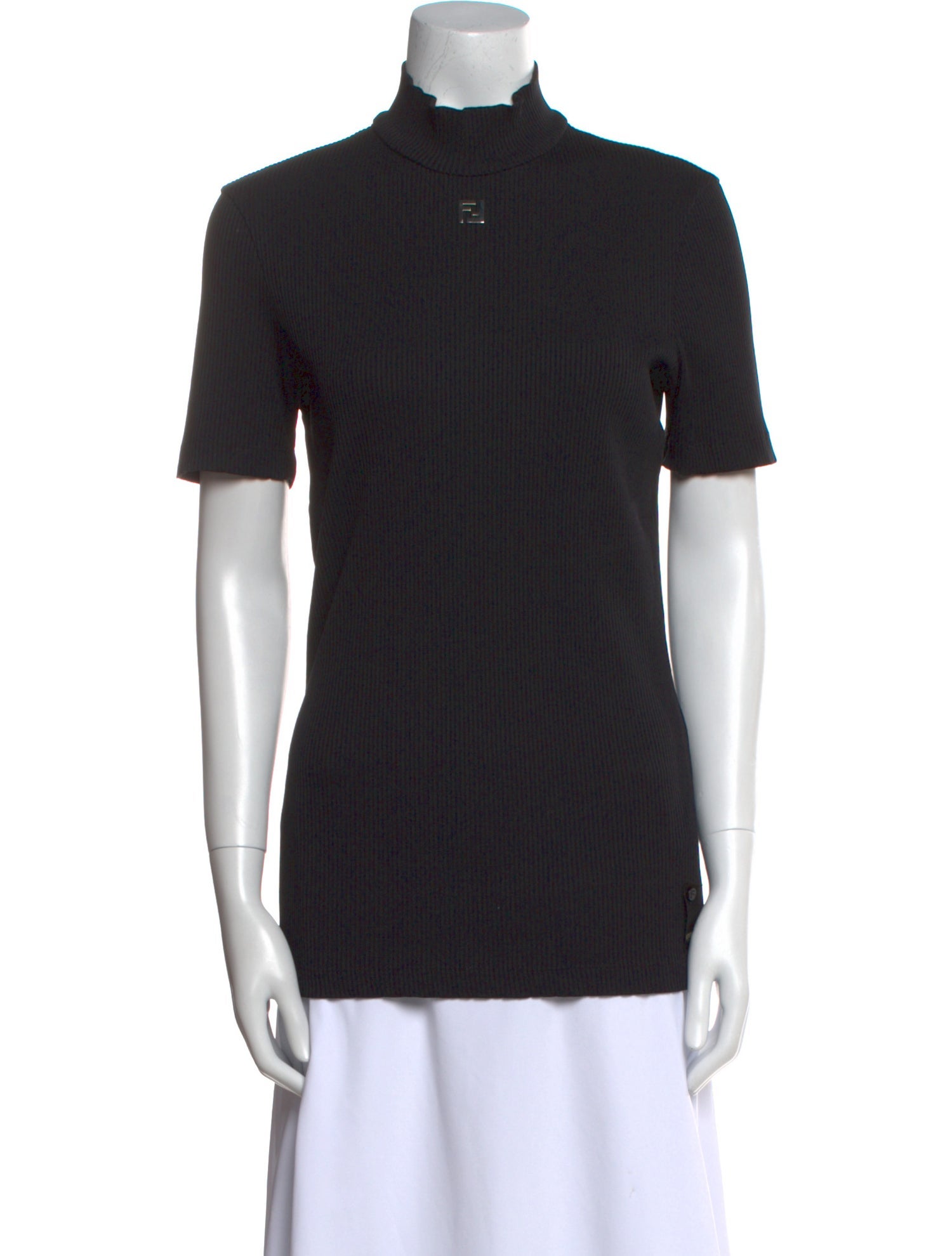 Fendi Wool Mock Neck Sweater