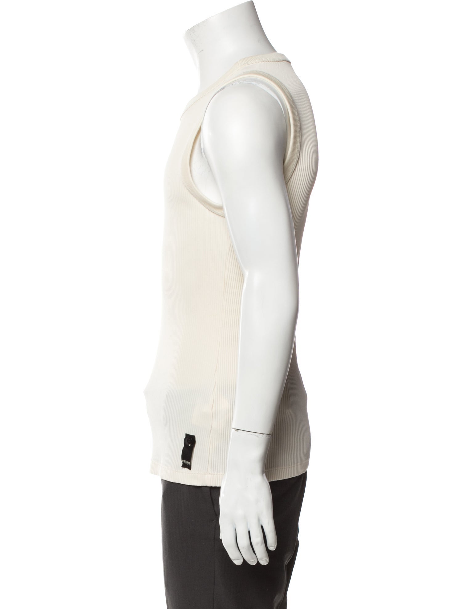 Fendi Scoop Neck Sleeveless Henley