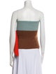 Fendi Wool Colorblock Pattern Top