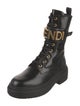 Fendi Patent Leather Combat Boots