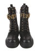 Fendi Patent Leather Combat Boots