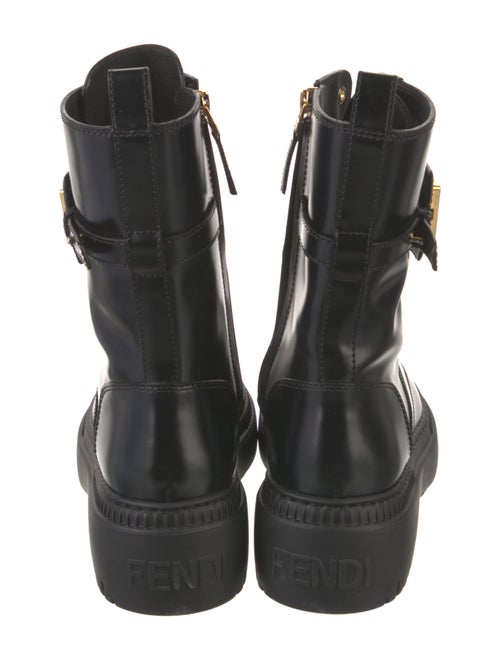 Fendi Patent Leather Combat Boots