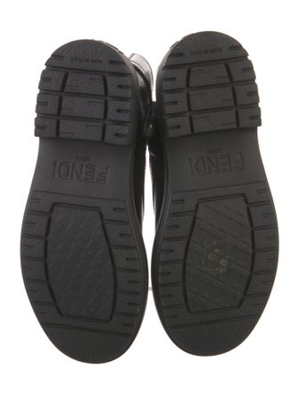 Fendi Patent Leather Combat Boots