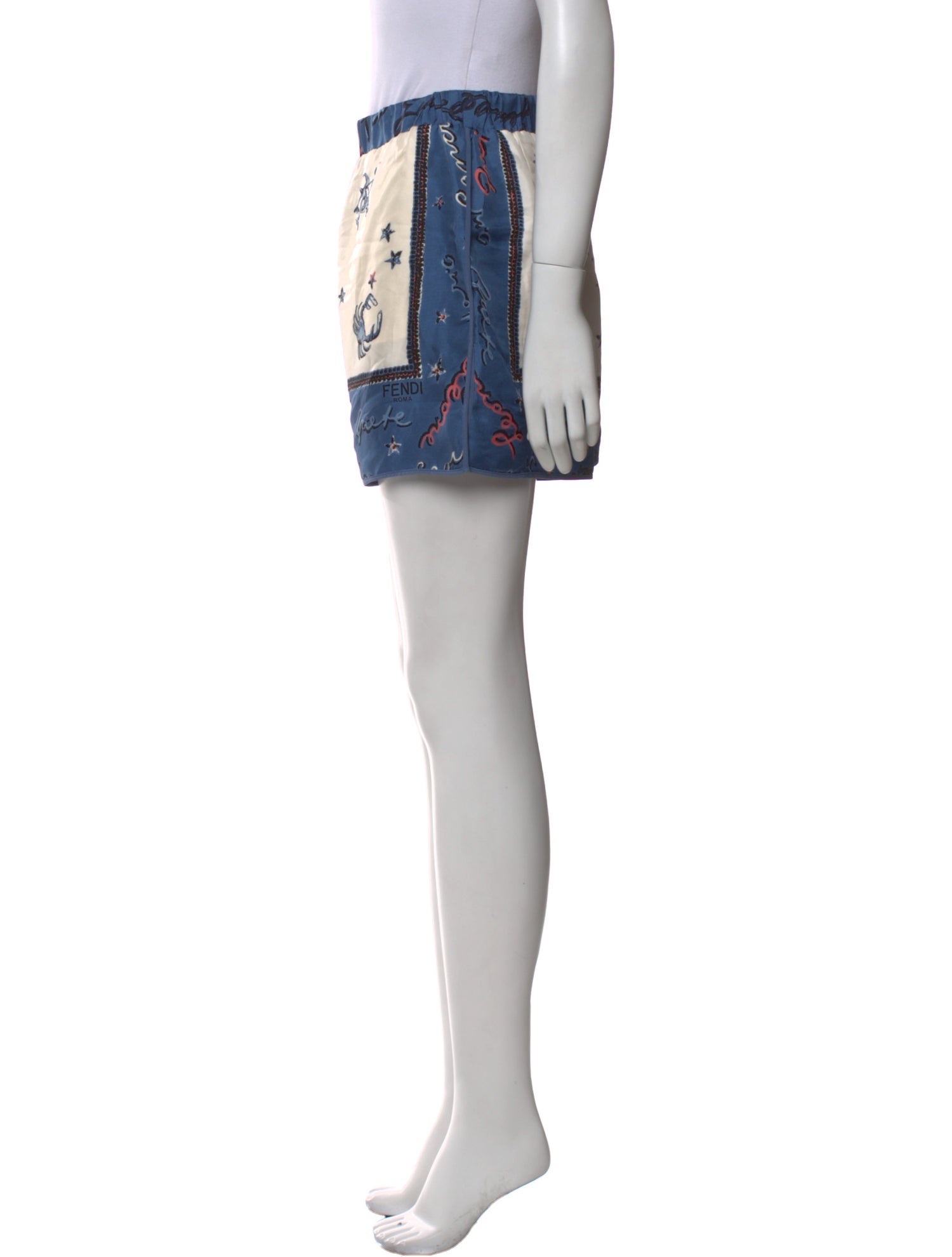 Fendi Silk Mini Shorts w/ Tags