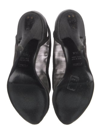 Fendi Zucca FF Logo Mesh Pumps