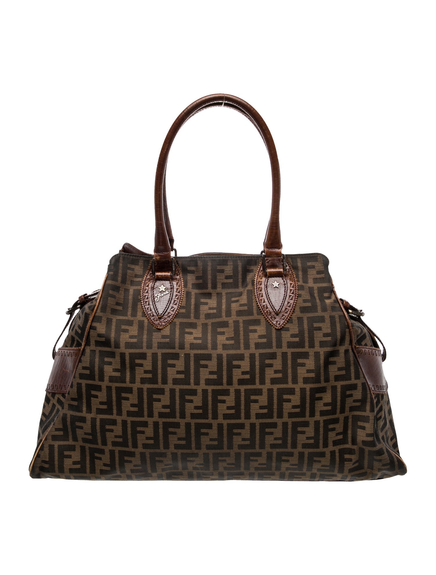 Fendi Canvas Shoulder Bag Vintage