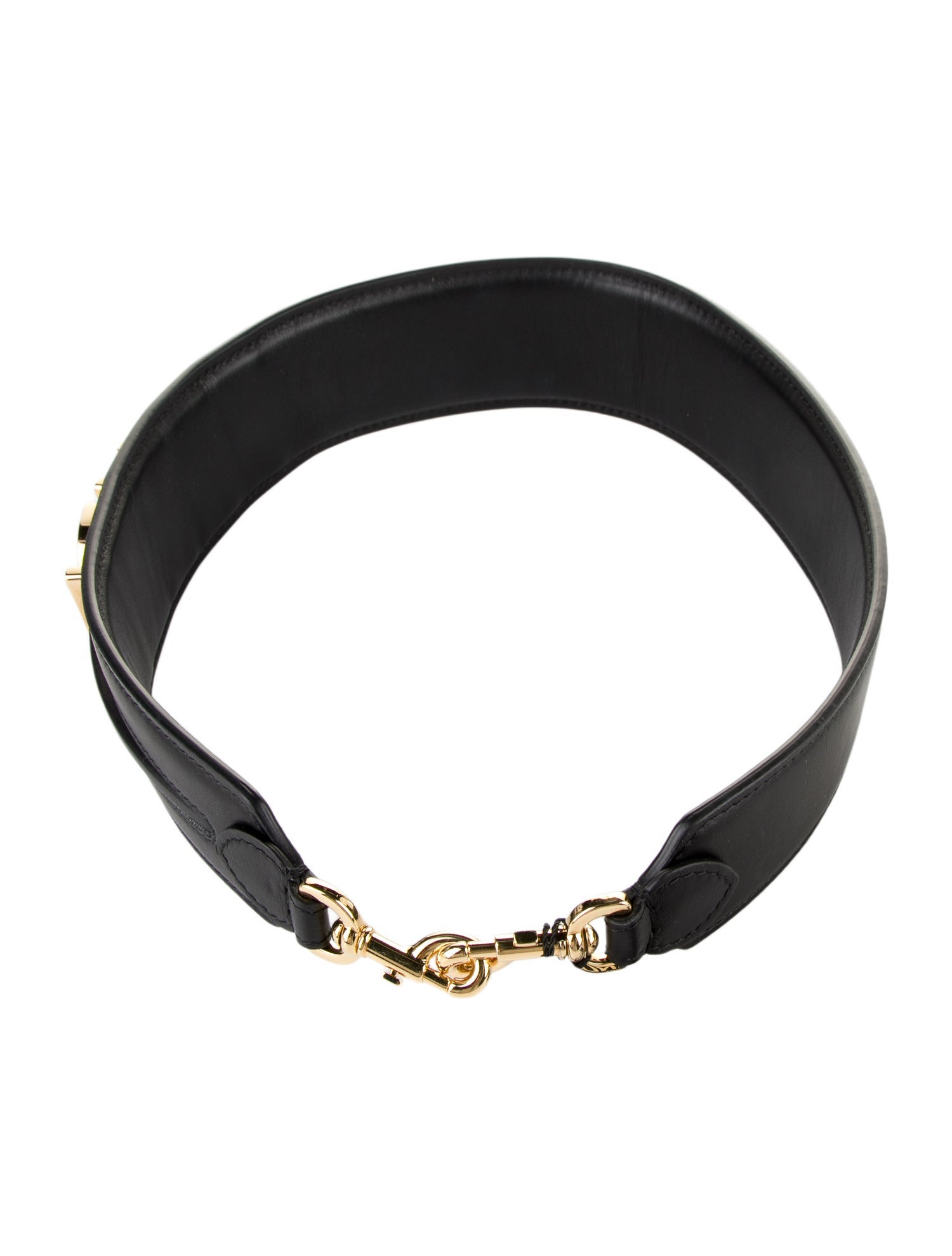 Fendi Leather Logo Bag Strap