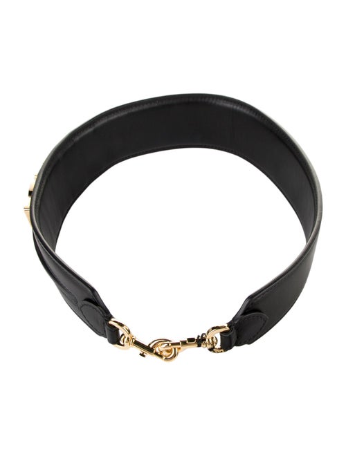 Fendi Leather Logo Bag Strap