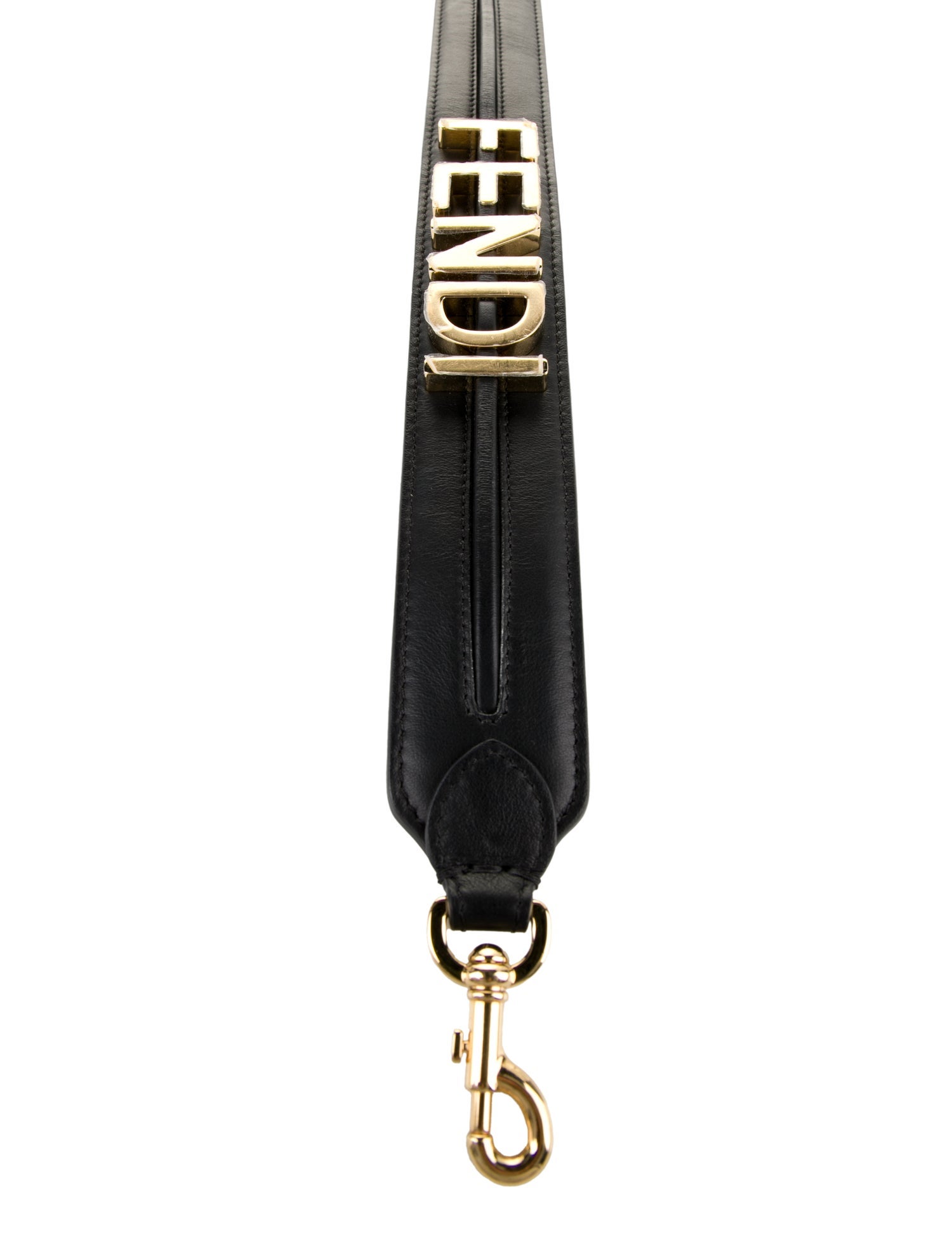 Fendi Leather Logo Bag Strap