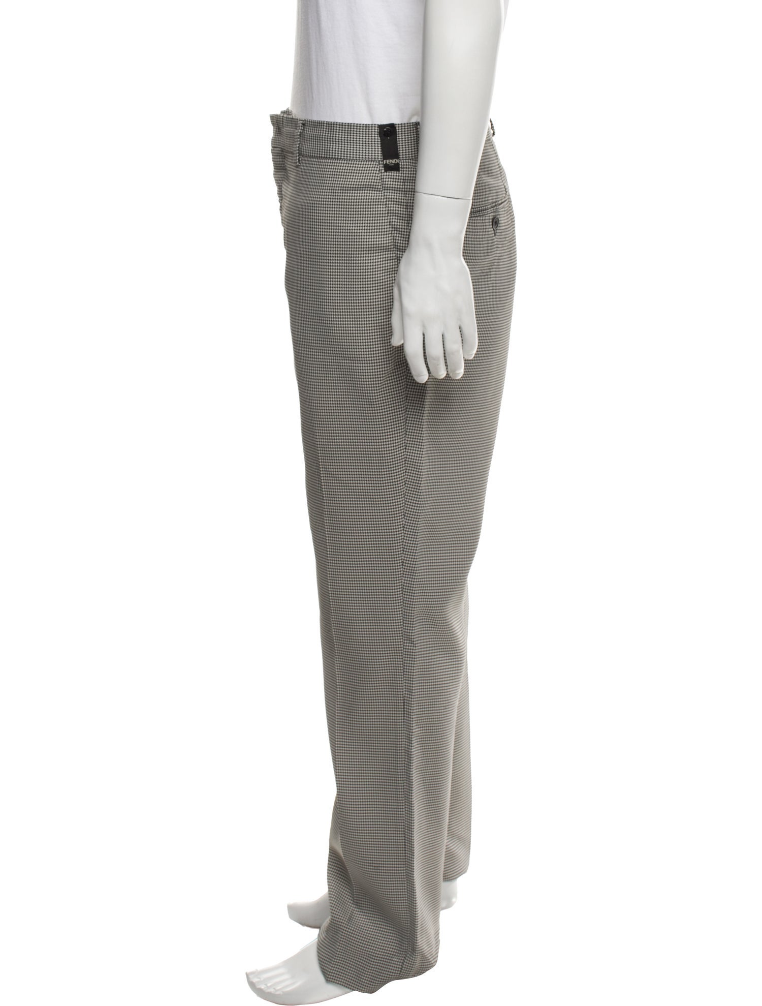 Fendi Houndstooth Print Pants