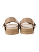 Fendi Leather Slingback Sandals