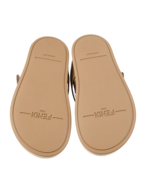 Fendi Leather Slingback Sandals