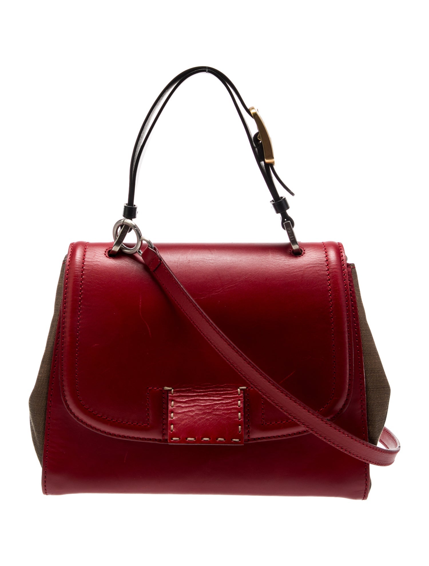 Fendi Pequin Top Handle Bag