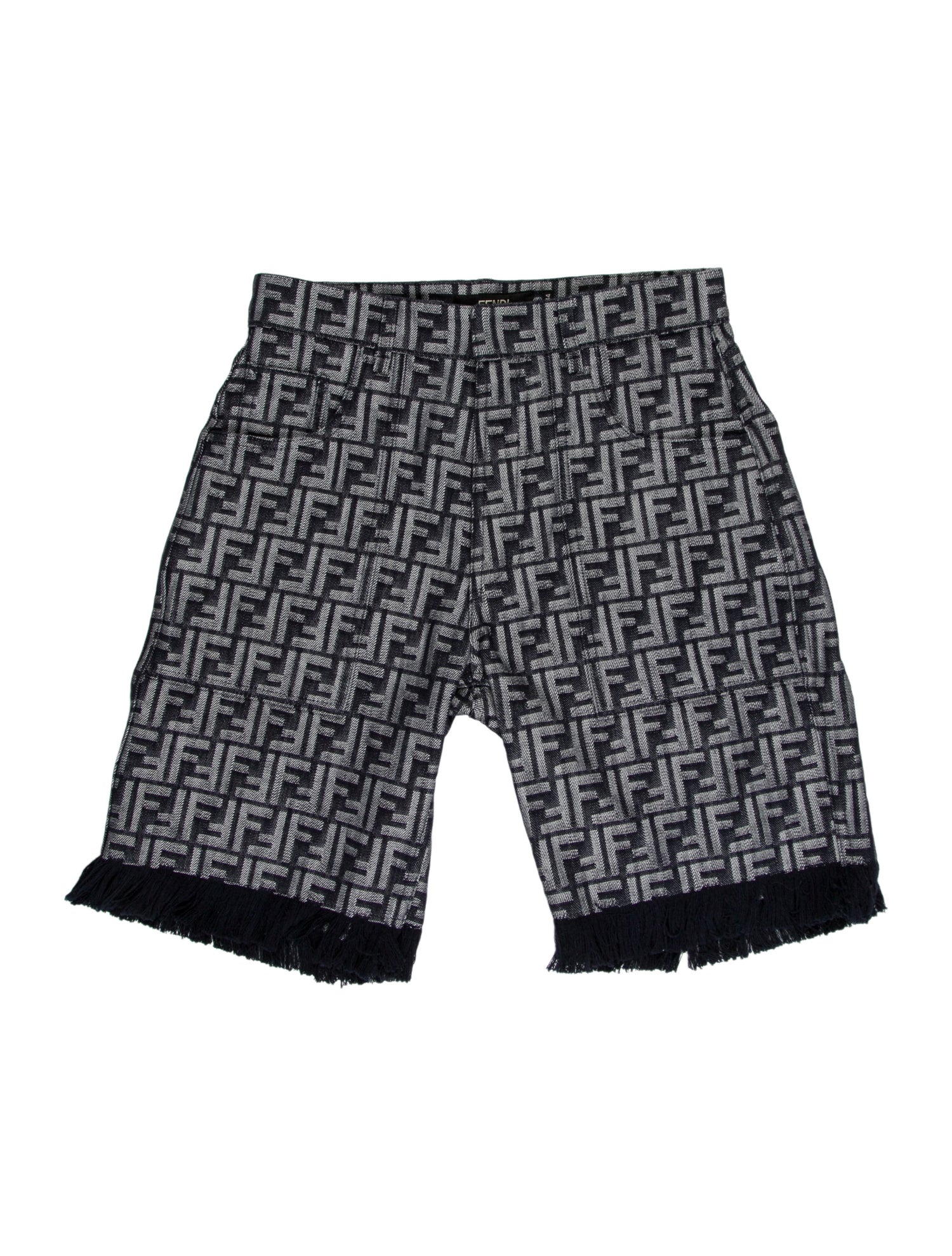 Fendi Printed Flat Front Shorts w/ Tags