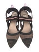 Fendi Zucca FF Logo Mesh Slingback Pumps