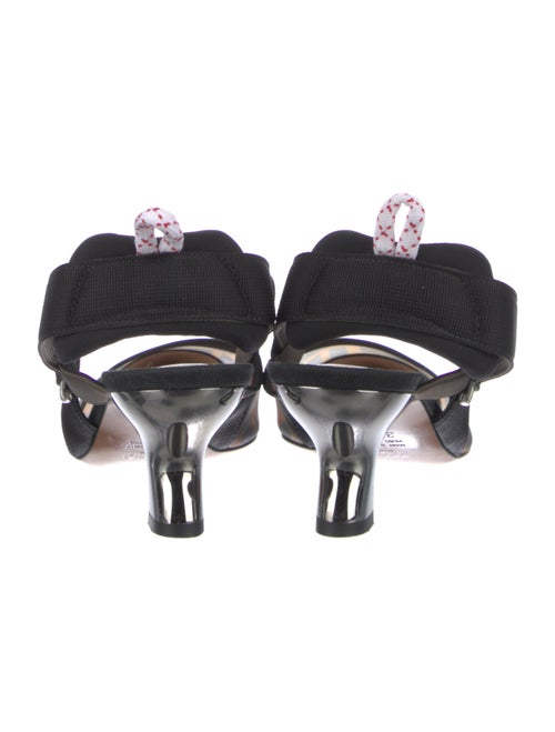 Fendi Zucca FF Logo Mesh Slingback Pumps