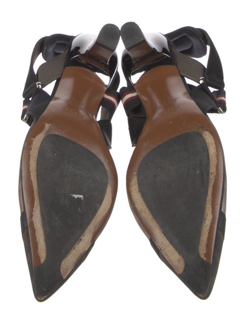 Fendi Zucca FF Logo Mesh Slingback Pumps